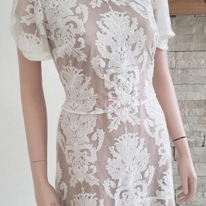 Backless Ivory Lace Dress